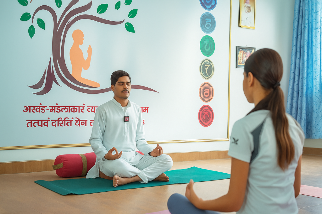 Spiritual Yoga Retreat School with Accommodation in the Himalayas